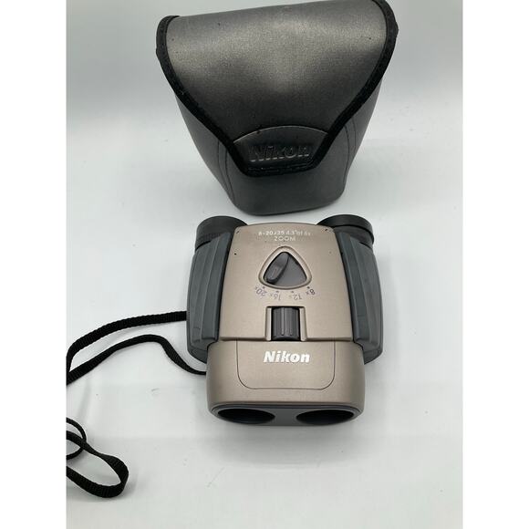Nikon AB074520 Binoculars 8-20x25. 4.3 at 8X- Gray with Case - Picture 1 of 5
